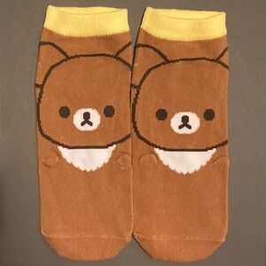 🧸🧦 1 Pair 🇯🇵 NWOT Japan San-X Rilakkuma Brown Teddy Bear Lady Girl Cartoon Sock